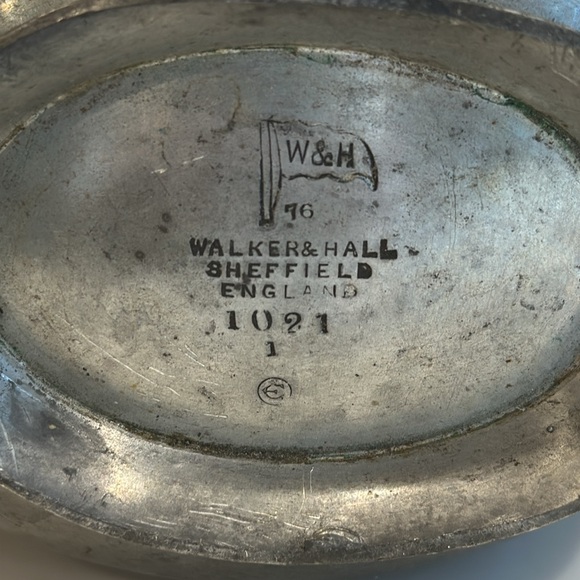 WALKER & HALL Seffield England Pewter Sauce/Gravy Boat Fully Stamped - Picture 5 of 11